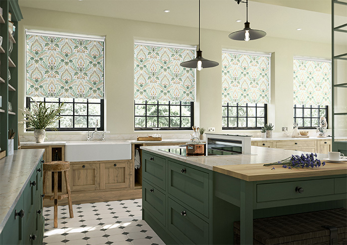 Script, Vintage Green - Roller Blind - Image 7
